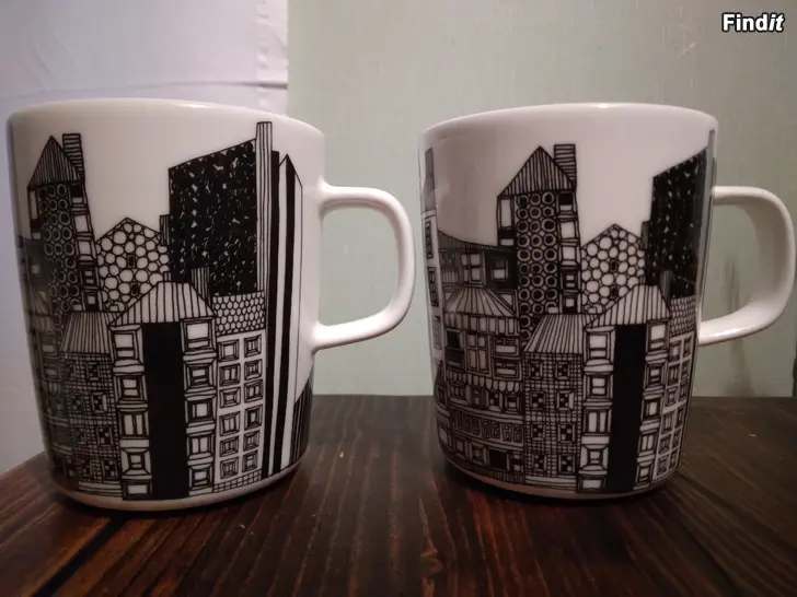 Säljes Marimekko- mukeja 2 kpl