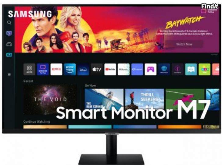 Myydään Samsung 32 Smart monitor LS32BM700UU