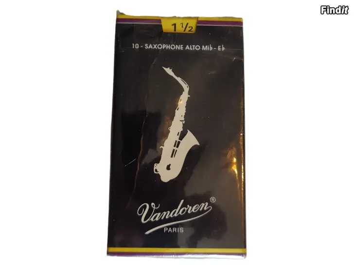 Myydään Vandoren Traditional Alto Saxophone Reeds 1.5  10 Pack  suukappaleet