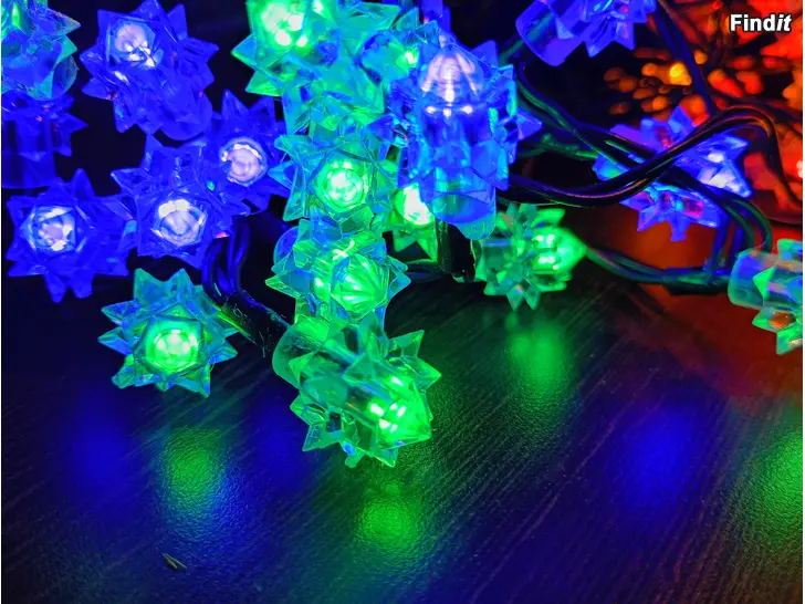 Säljes Färgad julbelysning - retro