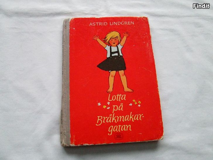 Säljes Astrid Lindgren bok Lotta på Bråkmakargatan Rabén  Sjögren, 1961