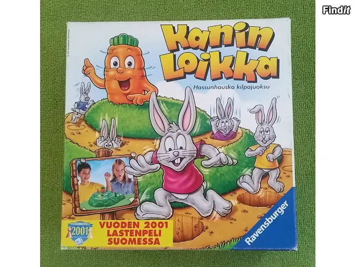 Säljes Kaninloikka Ravensburger vuoden 2001 lastenpeli -hinta 12e