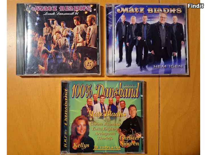 Säljes Matz Bladhs cd skivor