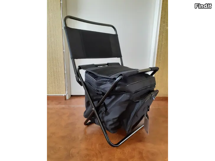 Myydään Hopfällbar campingstol med kylväska / Taitettava retkituoli kylmälaukulla
