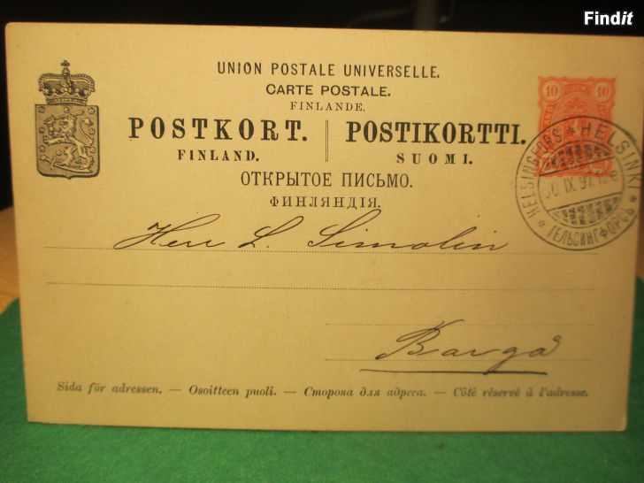 Myydään L. SIMOLIN, 1897, Porvoo