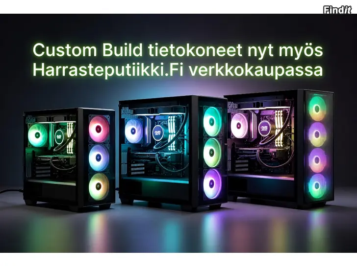 Myydään Kustomoidut tietokoneeet Harrasteputiikki verkkokaupasta