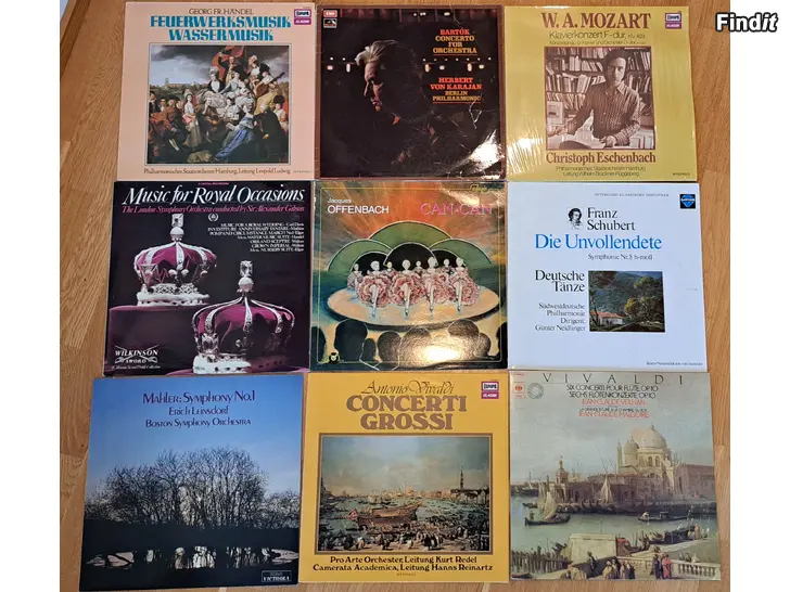 Säljes Klassiska klassiska vinyler