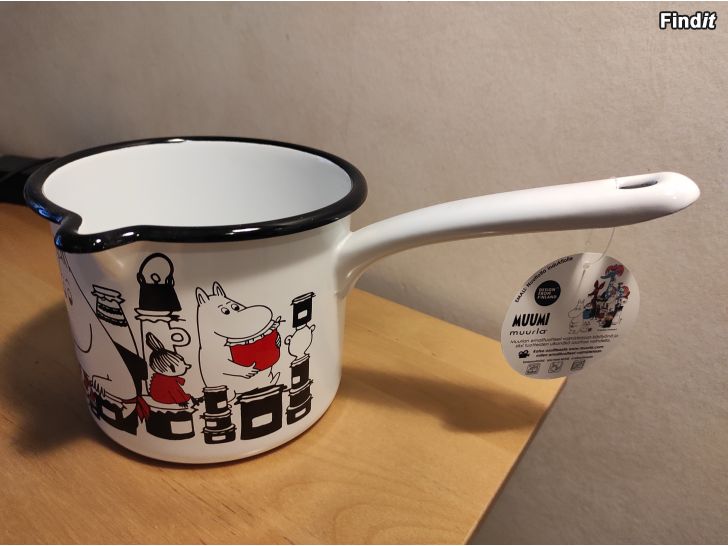 Myydään Muumi Moomin, Muurla. Jam Kasari valkoinen 1,3l. -2014. Uusi