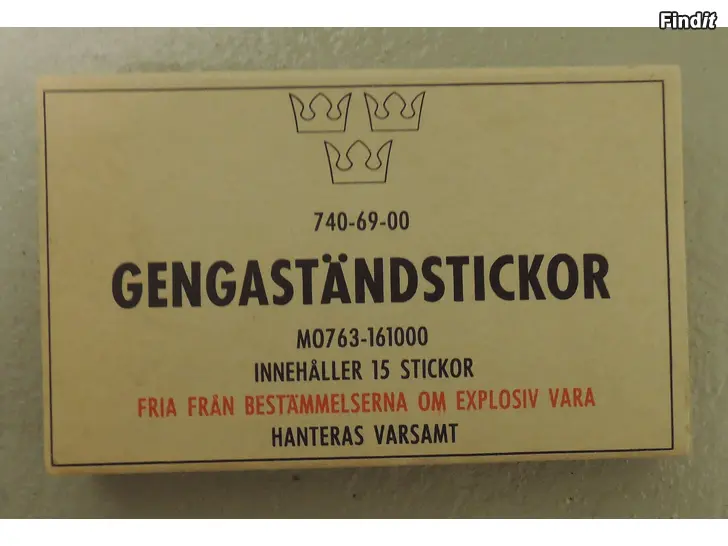 Säljes Gengaständstickor