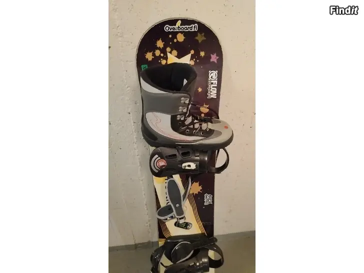 Säljes Lumilauta 145cm + lautailukengät 42,5