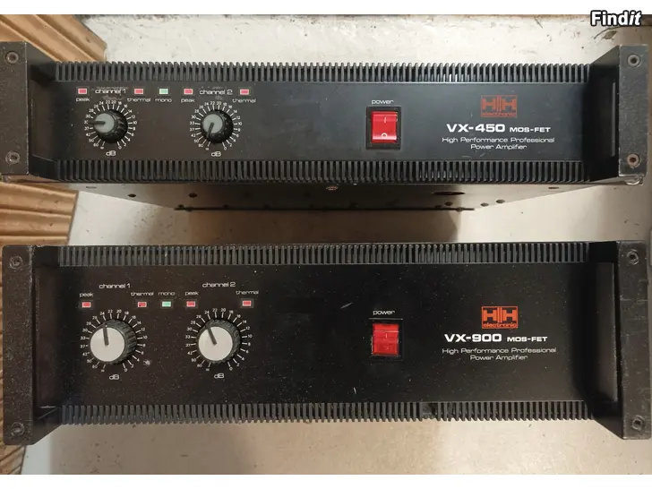 Säljes Slutsteg HH Electronic VX-450  VX-900