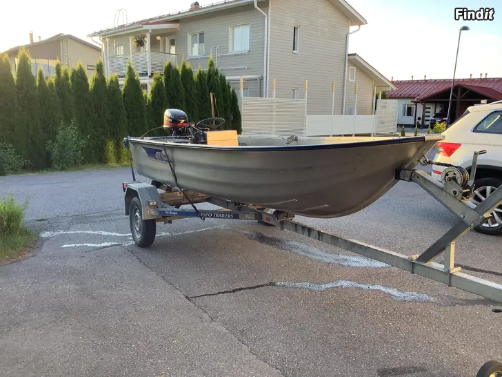 Säljes Aluminiumbåt Linder 410