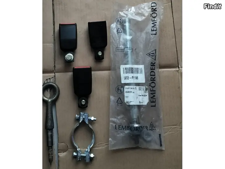 Myydään Turvavyönlukkot laippakiristin raidetangon sisä