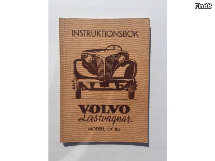 Säljes Instruktionsbok Volvo Lastvagnar från år 1944