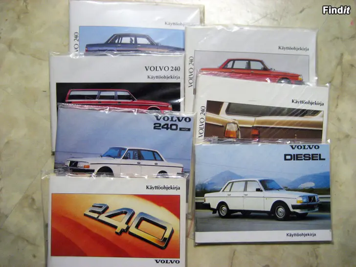 Säljes Volvo 240 ja 740 käyttöohjekirjoja + muita kirjoja
