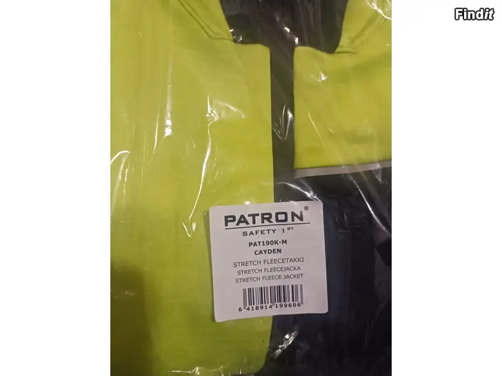 Myydään Patron fleecetakki stretch M cayden kelt/musta