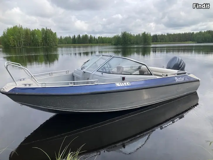 Myydään KÄYTETTY BUSTER XXL -11 REKL11544 + YAMAHA F115 -12
