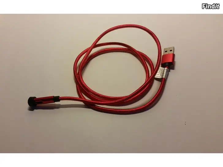 Säljes USB kaapeli magneettinen kaapeli punainen 2e