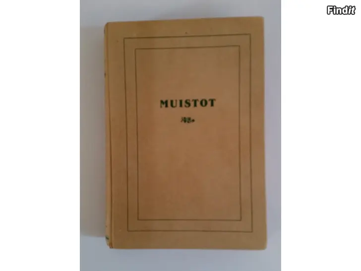 Myydään Muistot - kirja vuodelta 1946  -3e