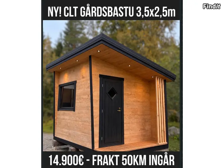 Säljes NY BASTU GJORD AV CLT ELEMENT Säljes NY BASTU GJORD AV CLT ELEMENT