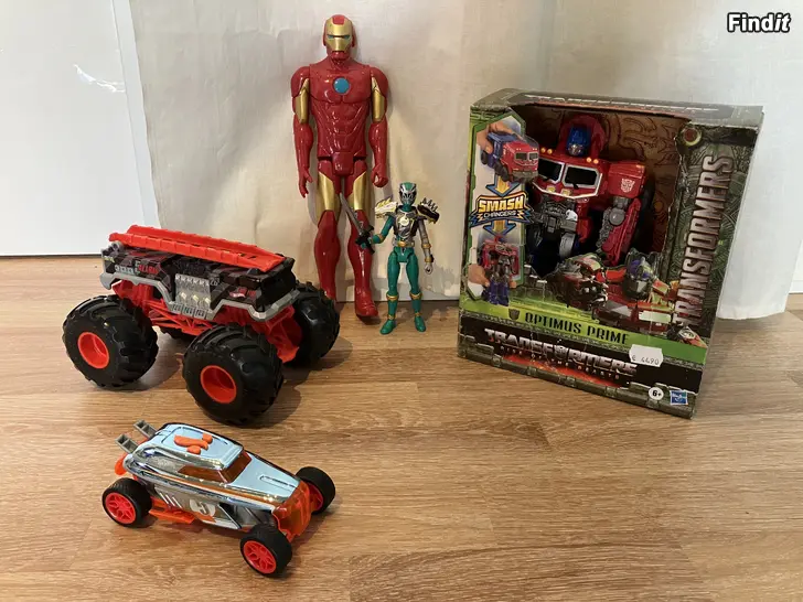 Säljes Leksakspaket Brandstationer, Transformers, Iron Man, Hot Wheels