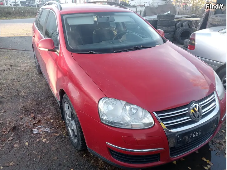 Myydään VW Golf 2,0 TDi manuaali 2008 varaosina