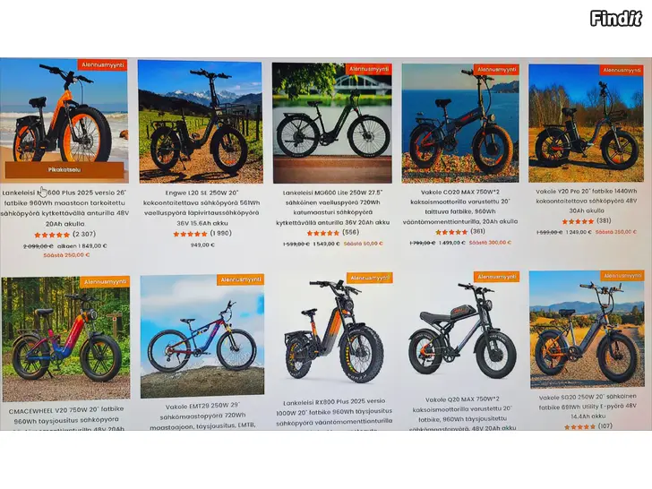 Säljes E-Fat Bike / E- KYKEL / SÄHKÖ LÄSKIPYÖRÄ