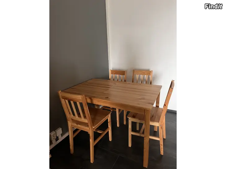 Myydään Matbord + 4 stolar