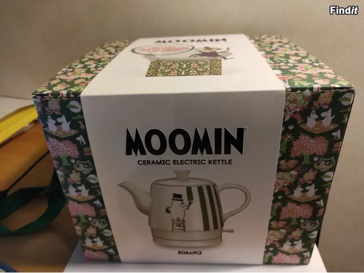 Säljes Vedenkeitin Moomin Muumi Romance Muumipappa. Uusi