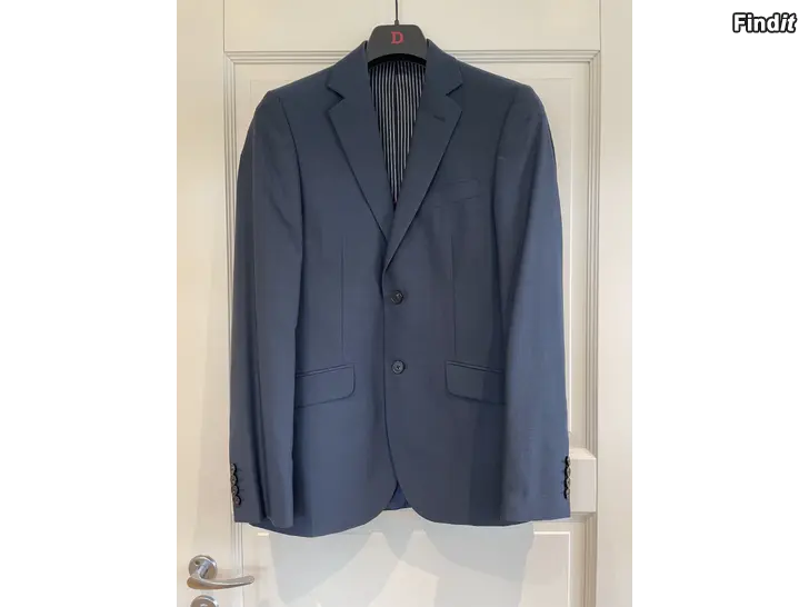 Säljes Dressman - Blå wool stretch kostym, slim fit