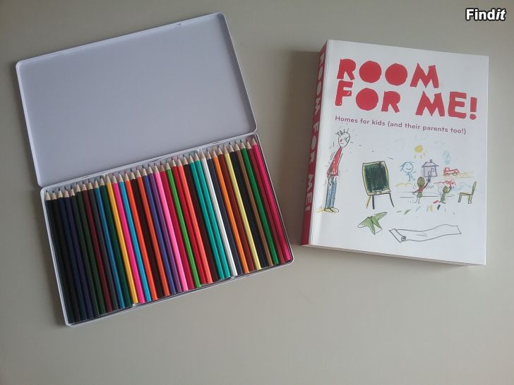 Säljes Ny skissbok med inspirations bilder IKEA + helt sett med 36 nya färgpennor