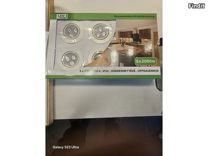 Myydään LED lampa två års garanti