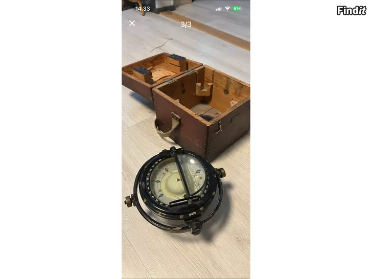 Myydään Messinkikompassi