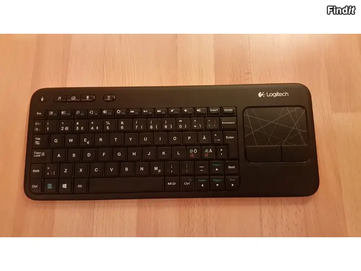 Myydään Logitech Wireless Touch Keyboard K400r