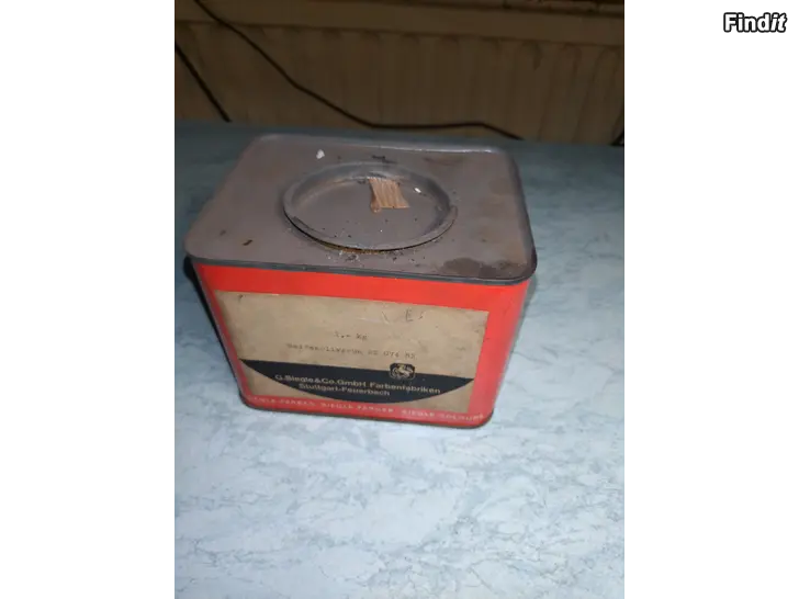 Säljes Siegle färgburk typ årsmodell 1955