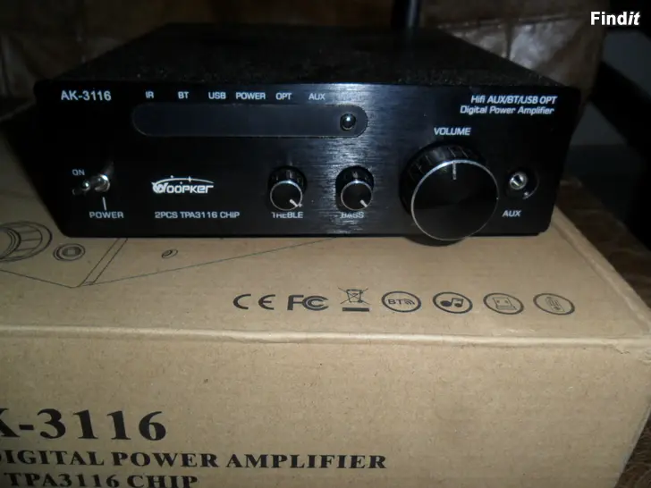Myydään woopker ak-3116 stereo vahvistin