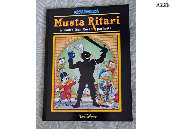 Myydään Aku Ankka Musta Ritari sarjakuvakirja