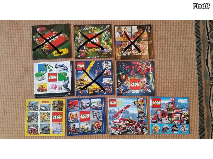 Myydään LEGOLEHDET - legoluettelo eri vuosilta  -hinta 3e kpl