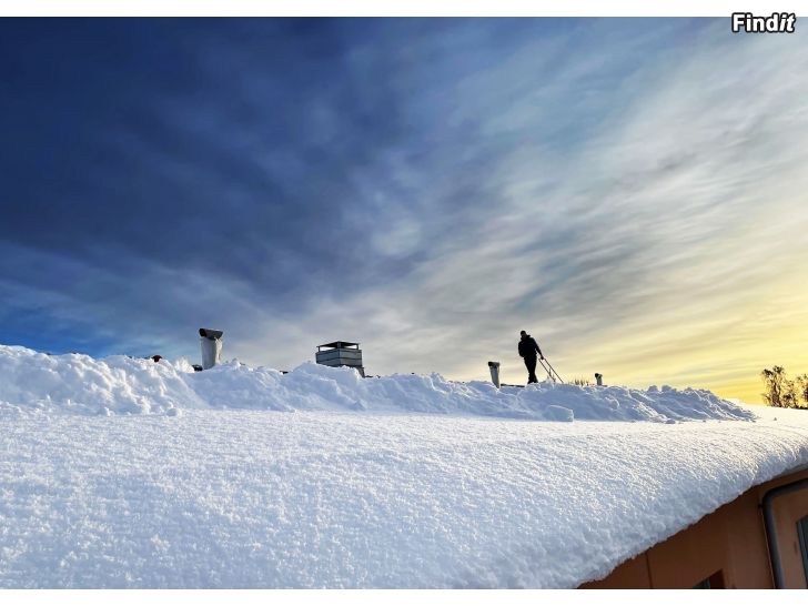 Säljes Röjning av snö och is från tak