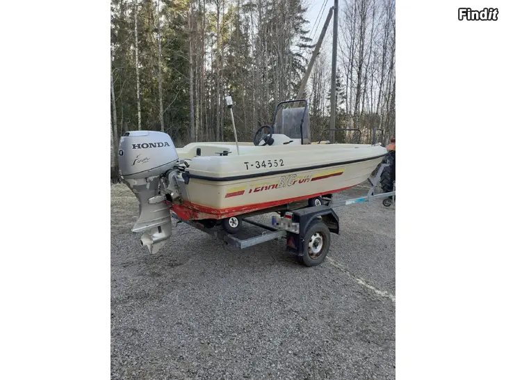 Myydään Terhi Big Fun ja Honda 40 Four Stroke