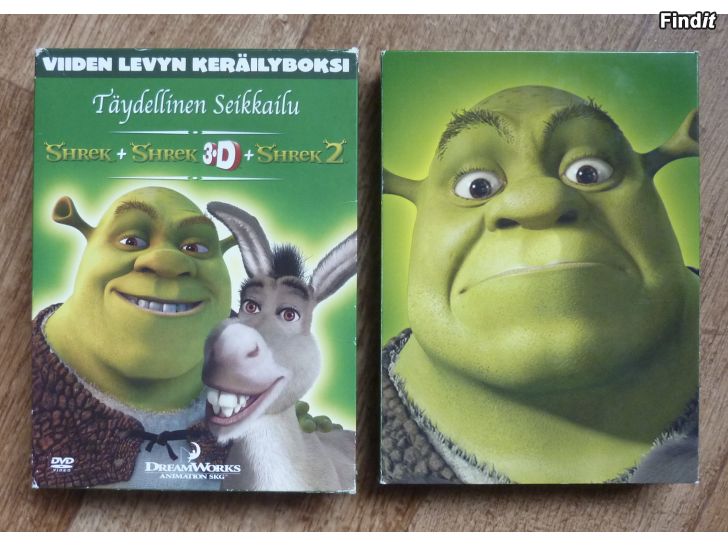 Myydään Shrek täydellinen seikkailu 5 levyn keräilyboksi
