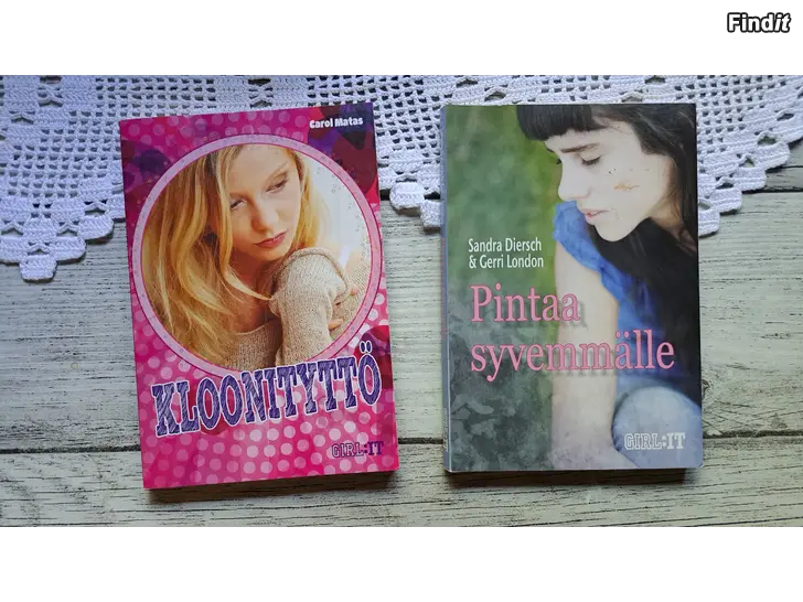 Myydään Girlit pokkarit Kloonityttö + Pintaa syvemmälle