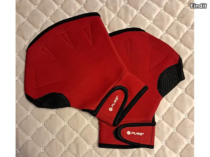 Myydään Vesijuoksuhanskat / Uintihanskat, koko L