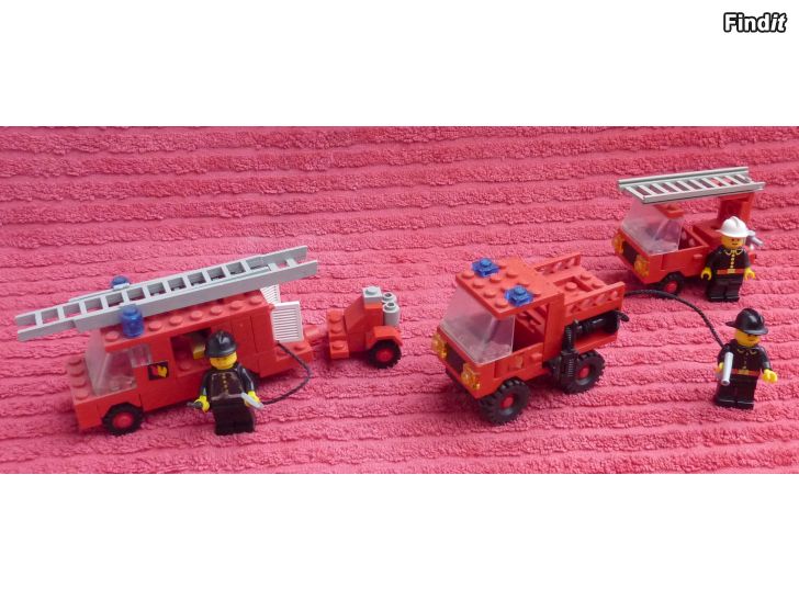 Myydään Vanhoja Lego palomiehiä ja autoja