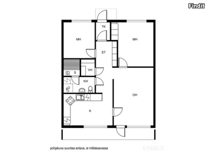 Uthyres Radhuslägenhet 3r+k+b, 75,5m2 i Smedsby, Korsholm