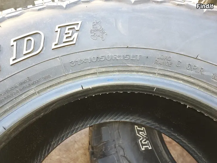Säljes 31 x 10.5 r15