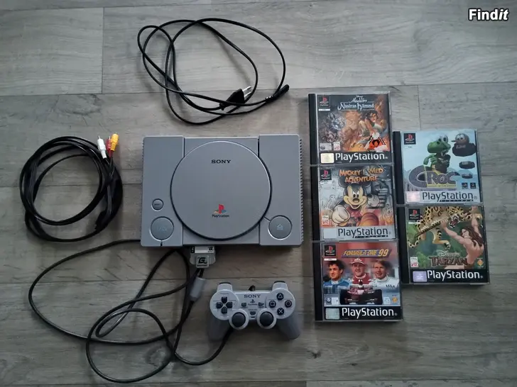 Säljes Playstation 1 inkl spel