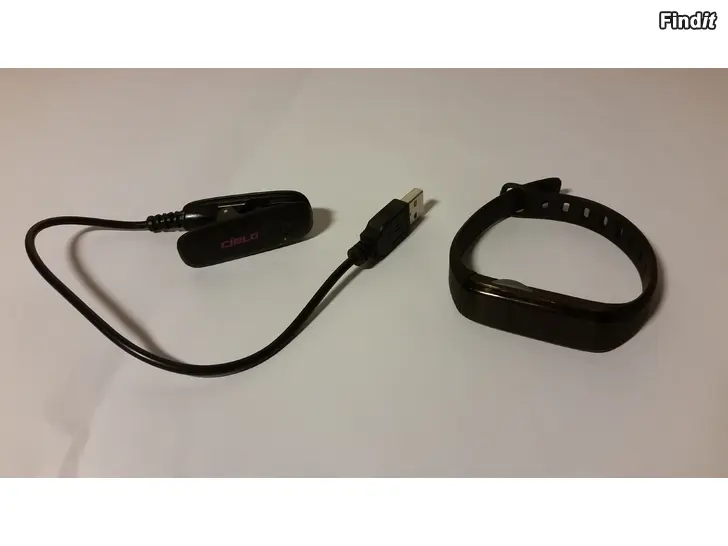 Säljes Cielo Arc 2.0 aktiivisuusranneke ja usb latauskaapeli 3e