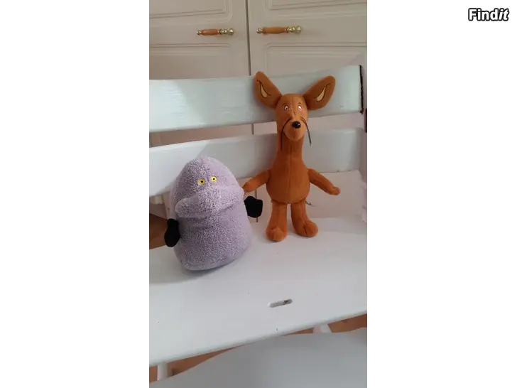 Säljes Muumipehmot Nipsu ja Mörkö