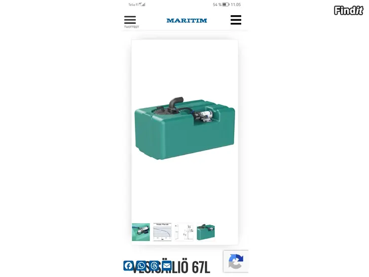 Säljes Vattentank/Vesisäiliö